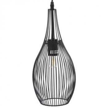 Lámpara de Techo Alexandra House Living Negro Metal 60 W 17 x 37 x 17 cm