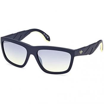 Adidas Originals Matte Blue Mirrored Sunglasses OR0094