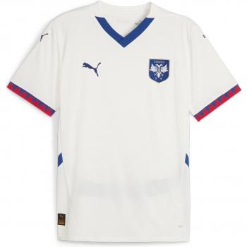 Puma Mens Serbia Football 2024 Away Jersey - White - Size 2XL