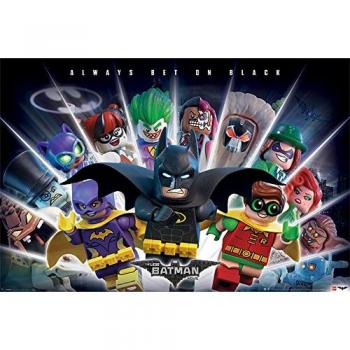 Lego batman siempre bet on black poster tamano grande multicolor