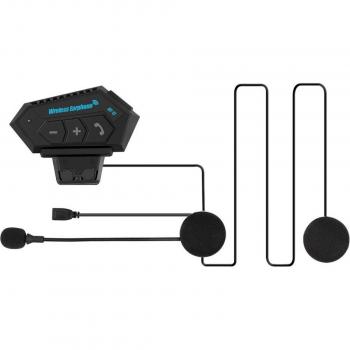 Auriculares Inalámbricos Bluetooth Kebidu Bt12 para Motocicleta, Casco Estéreo Manos Libres y Reproductor de Música