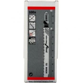 Bosch 2 608 663 753 - Hoja de sierra de calar T 308 B - Extraclean for Hard Wood