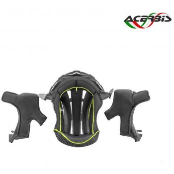 Acerbis Interior de Casco Carbon 3.0 Negro-Amarillo Relleno XXL