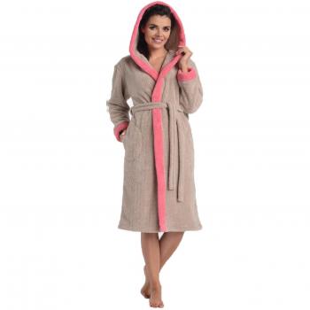 Di ficc hiano Mujer Albornoz lana con capucha/Fabricado en la ue taube/berry Large