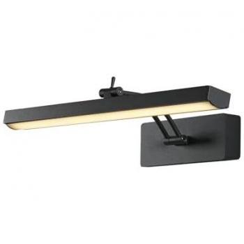 Lámpara de cuadro moderna Rhodes 40 cm, metal negro, LED 8,9 W 3000K