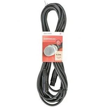 Cable XLR Macho a XLR Hembra de 6 Metros - Chord Classic Microphone Lead 190.101