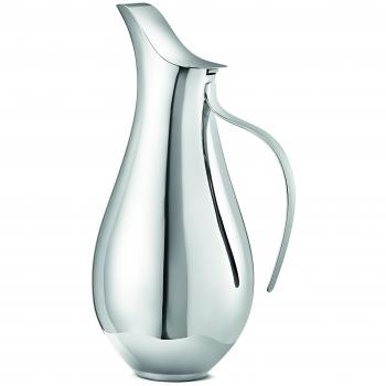 Georg jensen ilse jarra de acero inoxidable plata 5x 24x 10cm