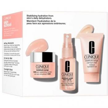 Clinique Moisture Surge™ Mini Kit Gift Set (for the face) - 3-piece skincare set including 100H Auto-Replenishing Hydrator (15 ml), Face Spray Thirsty Skin Relief (30 ml), and Overnight Mask