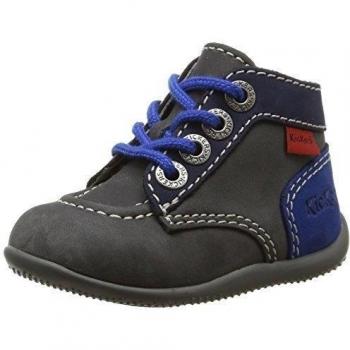 Kickers Bonbon - Zapatos primeros pasos para niña gris Gris