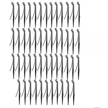 Microaspersor de Riego 180º con Estaca - Pack de 50 Unidades, Alcance de 1.2 a 2m y Caudal de 35 a 120 l/h