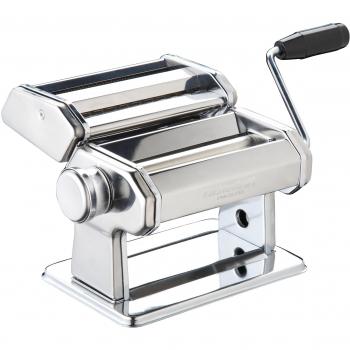 KitchenCraft: World of Flavours – Máquina de Pasta Fresca, Acero Inoxidable, Color Plata