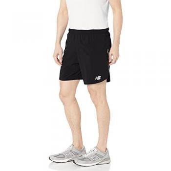 Pantalones Cortos New Balance Impact Run Negro Hombre - Tejido Ligero y Resistente, 7 pulgadas, técnico, color negro