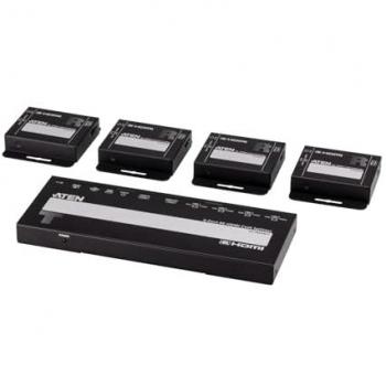 Splitter HDMI 4 Puertos 4K Cat6 con 4 Receptores Aten VS1824KIT