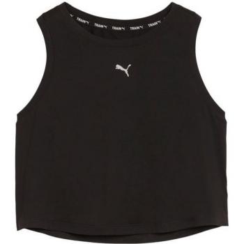 Top de fitness Puma Cloudspun sin mangas para mujer, color negro puro, talla L