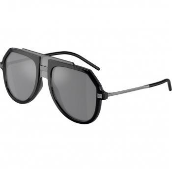 Dolce & Gabbana DG6195 501/6G Men's Pilot Sunglasses Black