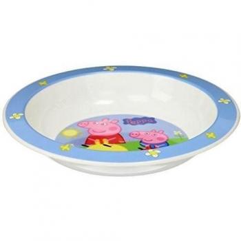 Plato hondo de plastico para microondas kids Peppa Pig