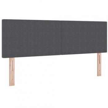 Cabecera LED vidaXL Diseño Sencillo Gris Oscuro 80 cm Tela de Pana