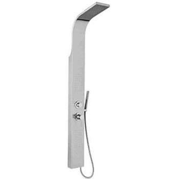 Columna Ducha Hidromasaje de Acero Inoxidable 4 Funciones Modelo Loira