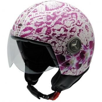 NZI 050267G855 Zeta Graphics Orchid Casco De Moto, Multicolor, Talla 55-56
