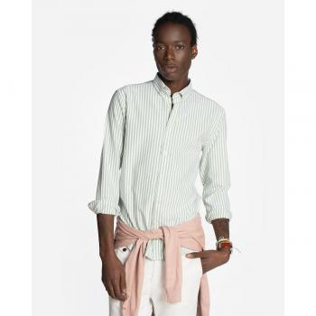 Harper & Neyer - Camisa Seul verde slim rayas para hombre