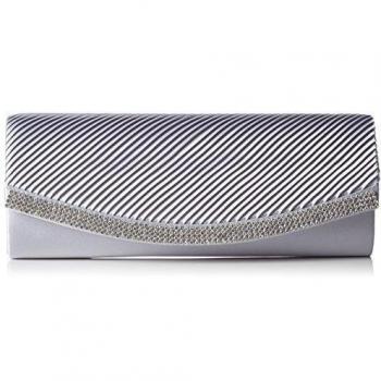 Berydale - CleoE, Clutch Mujer, Plateado