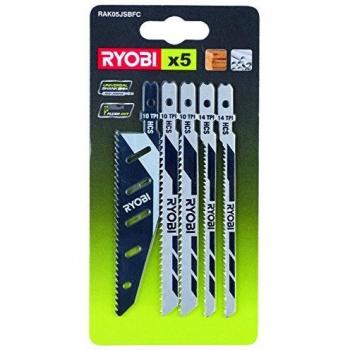 RYOBI-Blister 5 hojas de sierra especial Sierra calar FLUSHCUT madera 10 dientes por polgada