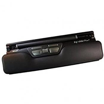 Mouse Ergonómica Central ErgoSlider Plus USB - Diseño Ambidiestro, 4 Botones, Cableada, Color Negro