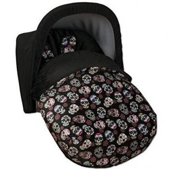 Babyline Lovely Skull - Saco grupo 0, unisex, color negro
