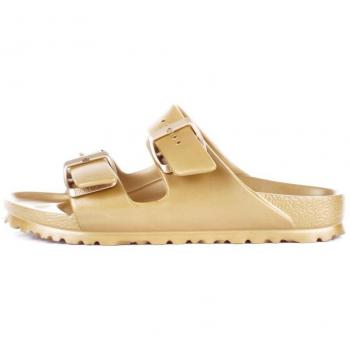 BIRKENSTOCK Arizona EVA Glamour Gold Two Bar Mules, Colour: Gold, Size: 4 UK, Female