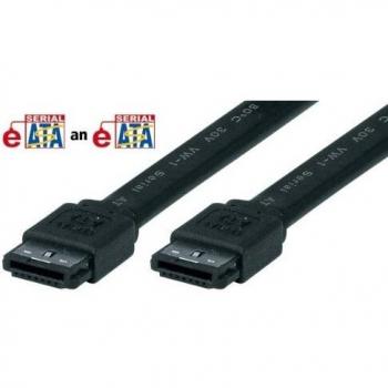 Cable eSATA 1.0m de Alta Calidad, Conectores 7 Pines Macho a 7 Pines Macho