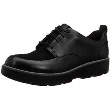 Clarks Un Balsa Lace, Zapatos de Cordones Derby, Negro