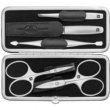 Zwilling TWINOX - Estuche de manicura 5 piezas, color negro