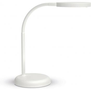Lámpara de mesa LED MAULjoy blanca, 5 W, con fuente de luz intercambiable