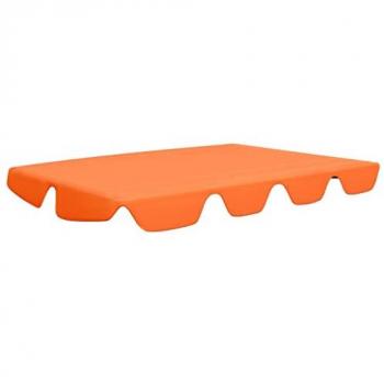 vidaXL Replacement Canopy for Garden Swing Orange 150/130x105/70 cm