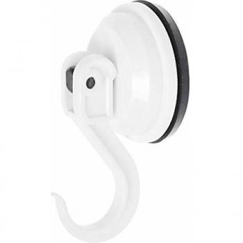 Gancho de Ventosa Cartrend 10217, Capacidad de Carga 6 kg, Pack de 2 Unidades, Color Blanco