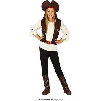 FIESTAS GUIRCA Disfraz de Pirata Siete Mares para niña de 5 a 6 años
