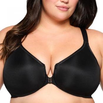 Glamorise Magiclift Wonderwire Posture Support Bra Black 46-F for Women