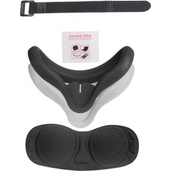Juego de Correas de Silicona Todo en Uno para Oculus Quest 2 - Cubierta Duradera y Cómoda con Banda Anti-deslizante y Soporte para Nudillos