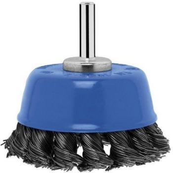 Bosch 2 609 256 521 - Cepillo de vaso para taladradoras, alambre trenzado, 65 mm