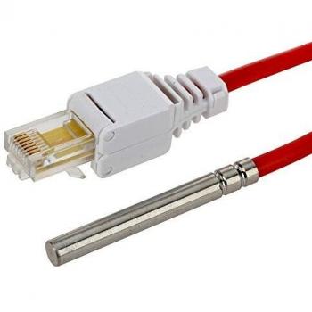Sonda de Temperatura H-Tronic TS7 1114441 -55°C a +125°C Uso Exterior Acero Inoxidable Cable de Silicona 2 m