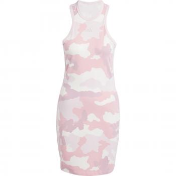 Vestido adidas Essentials 3 Bandas Camo Print Racer Back Tank Mujer Rosa XL