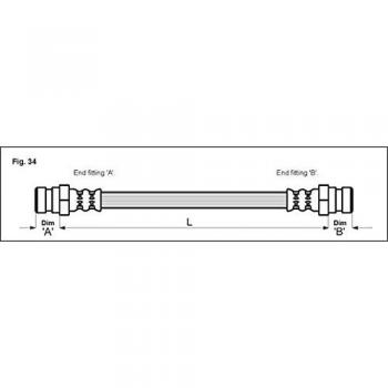 Metzger 4118448 Tubo flexible de frenos