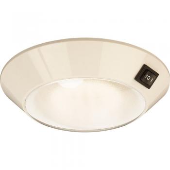 SEA-DOG 401757-1 White Plastic LED Dome Light 4 Inch Day/Night - Clear/Red Bulb