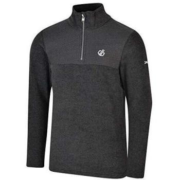 Mountfuse 200g/m² Half Zip Textured Fleece Unisex Children's Pullover, DKA360 3PDC07 Dark Grey, Size 7-8