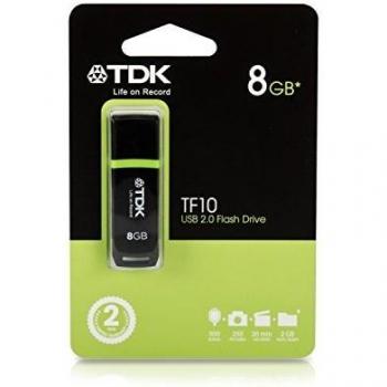 TDK TF10 - Memoria USB 2.0 de 8 GB, negro