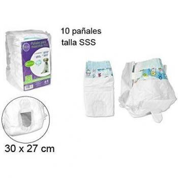 Pañales para Mascotas. Talla SSS