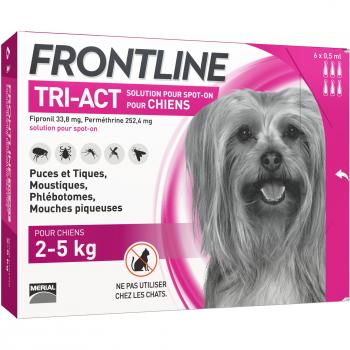 Frontline Tri-Act Dogs 2-5 kg 6 Pipettes