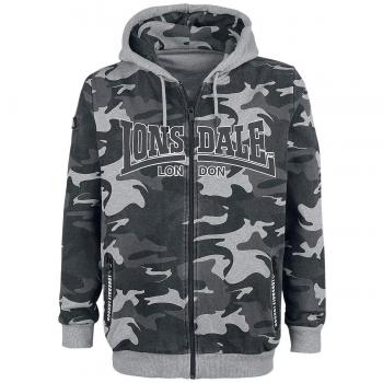 Lonsdale London Newstead Capucha con Cremallera Camuflaje Oscuro 3XL