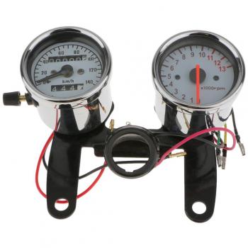 Universal Tacómetro Motocicleta Velocímetro Odómetro Con Soporte Tachometer