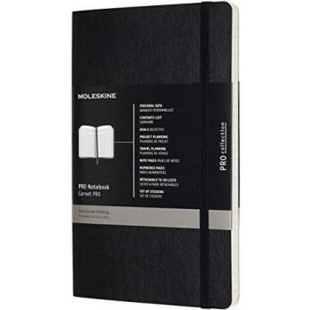 Moleskine Professional Notebook, Large, Black, Soft Cover (5 x 8.25)